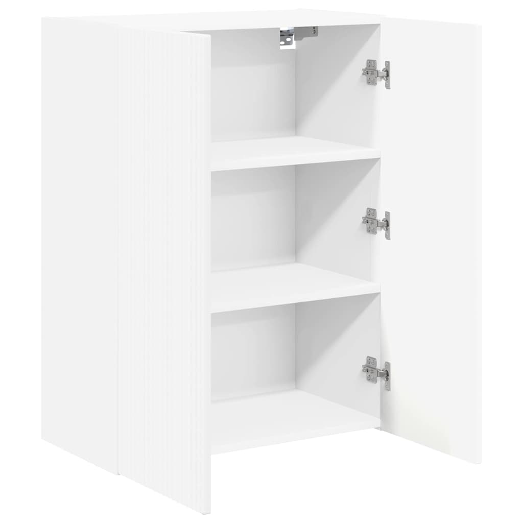 TV zidni ormar Zidne Bijelo 59,5 x 31 x 80 cm Konstruirano drvo
