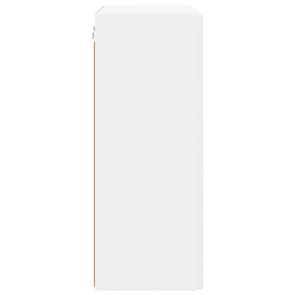 TV zidni ormar Zidne Bijelo 59,5 x 31 x 80 cm Konstruirano drvo