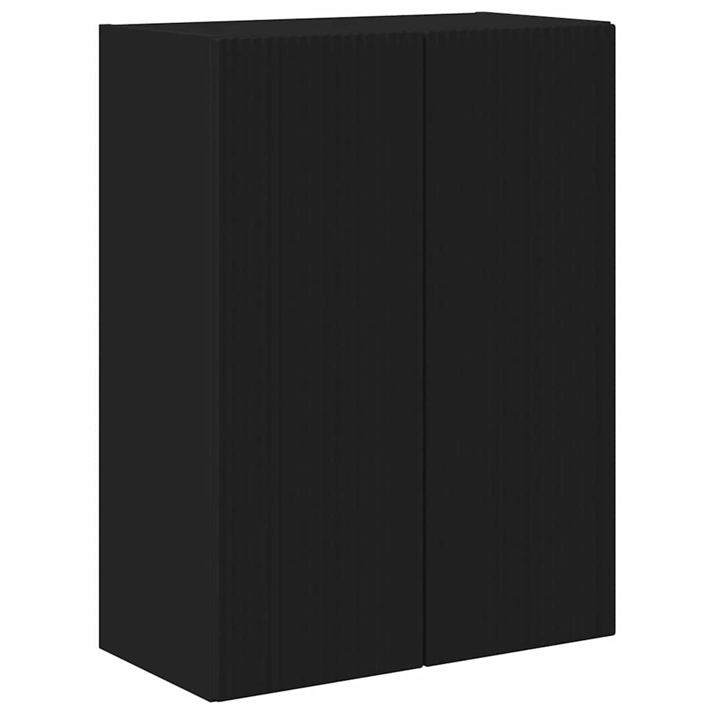 TV zidni ormar Zidne Crna 59,5 x 31 x 80 cm Konstruirano drvo