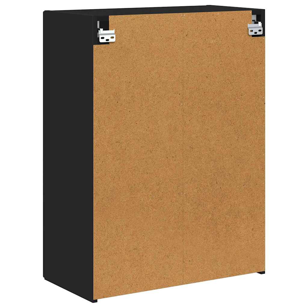 TV zidni ormar Zidne Crna 59,5 x 31 x 80 cm Konstruirano drvo