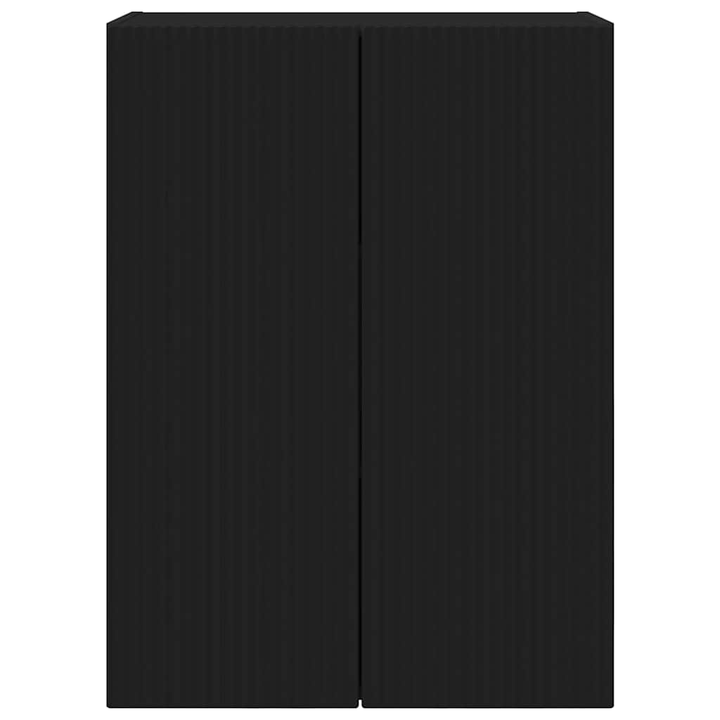 TV zidni ormar Zidne Crna 59,5 x 31 x 80 cm Konstruirano drvo