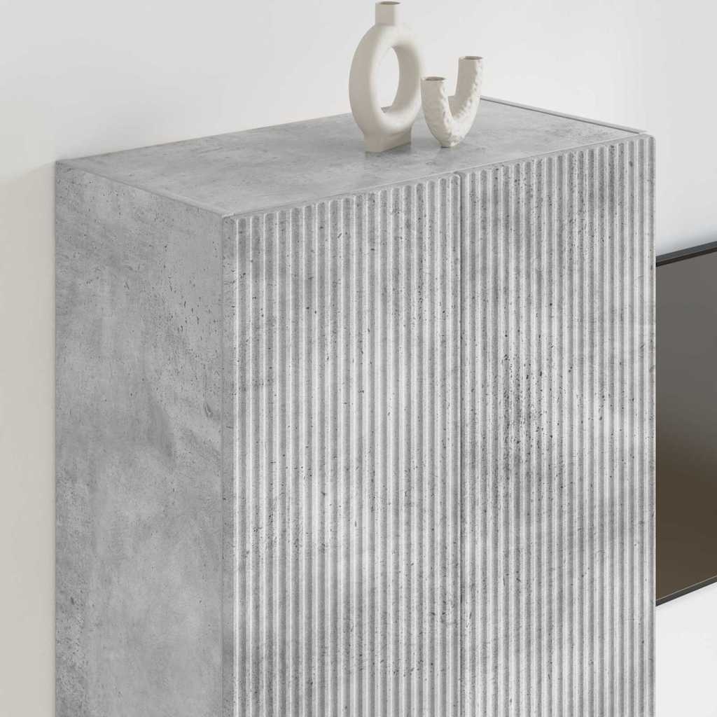 TV zidni ormar Zidne Betonski sivi 59,5 x 31 x 80 cm