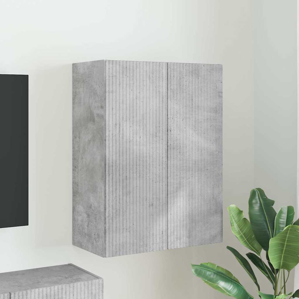 TV zidni ormar Zidne Betonski sivi 59,5 x 31 x 80 cm