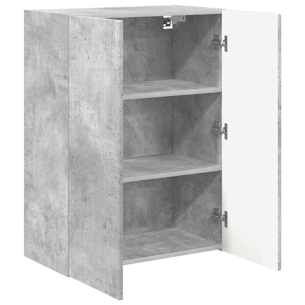 TV zidni ormar Zidne Betonski sivi 59,5 x 31 x 80 cm
