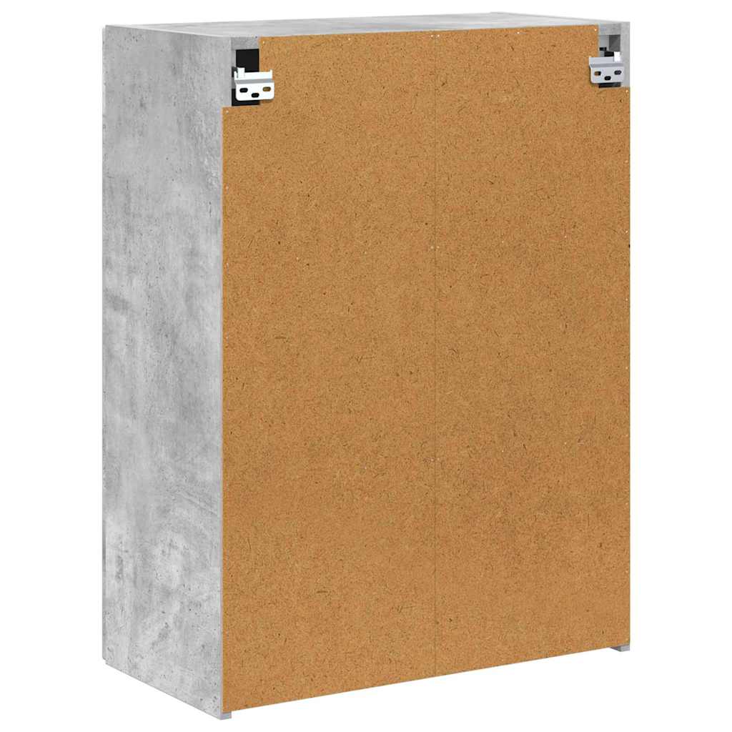TV zidni ormar Zidne Betonski sivi 59,5 x 31 x 80 cm