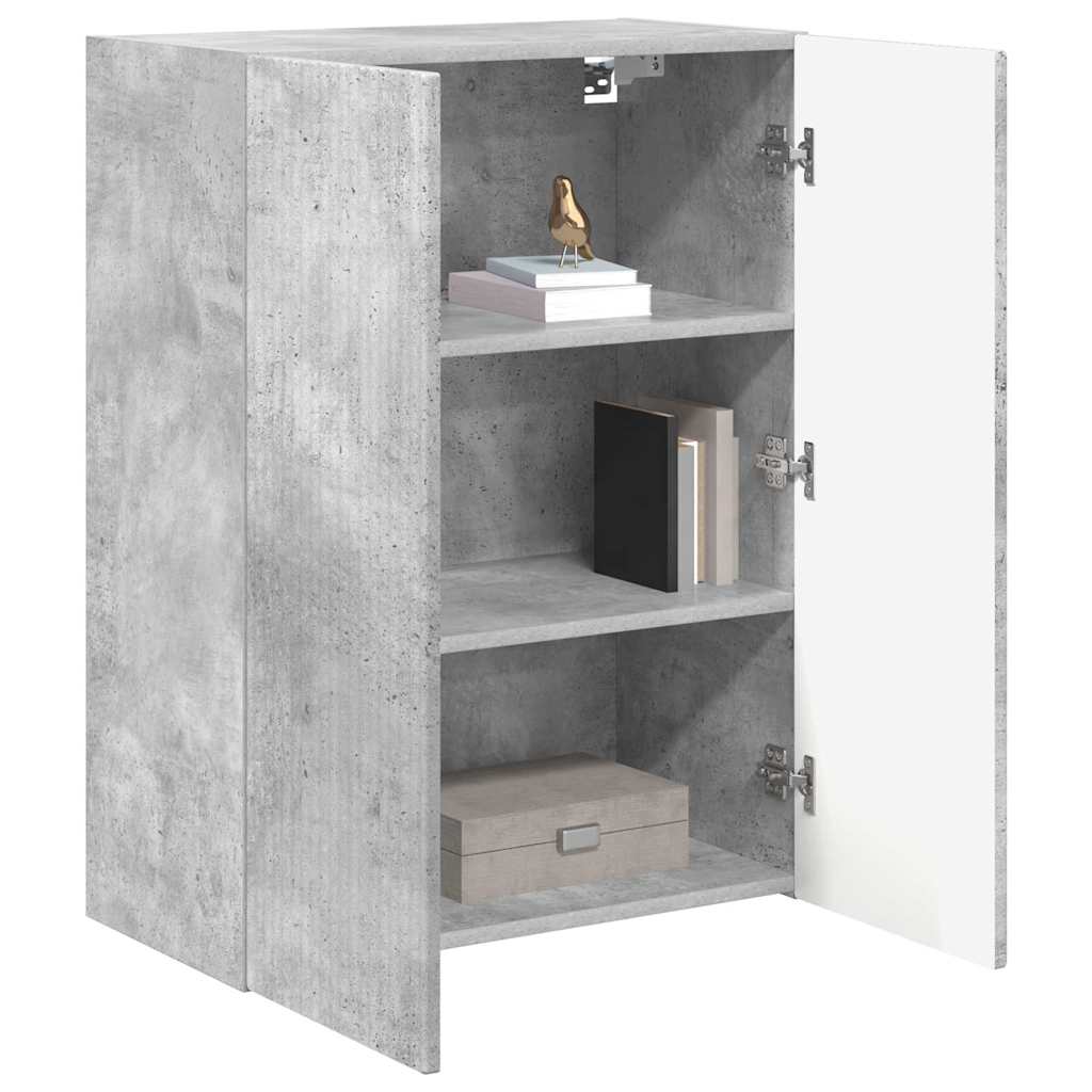 TV zidni ormar Zidne Betonski sivi 59,5 x 31 x 80 cm