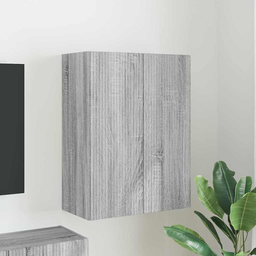 TV zidni ormar Siva Sonoma 59,5 x 31 x 80 cm Konstruirano drvo