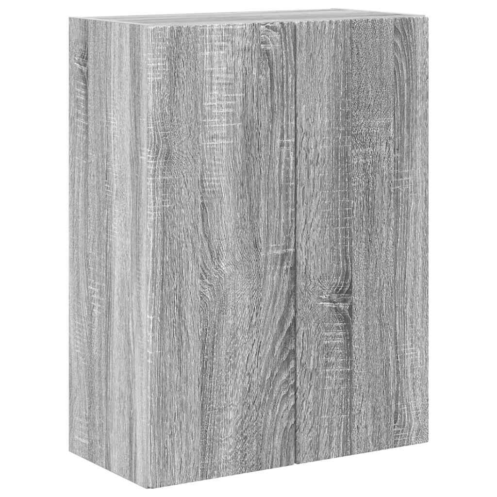 TV zidni ormar Siva Sonoma 59,5 x 31 x 80 cm Konstruirano drvo