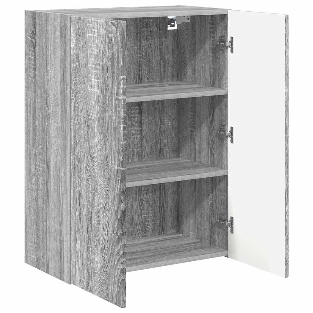TV zidni ormar Siva Sonoma 59,5 x 31 x 80 cm Konstruirano drvo