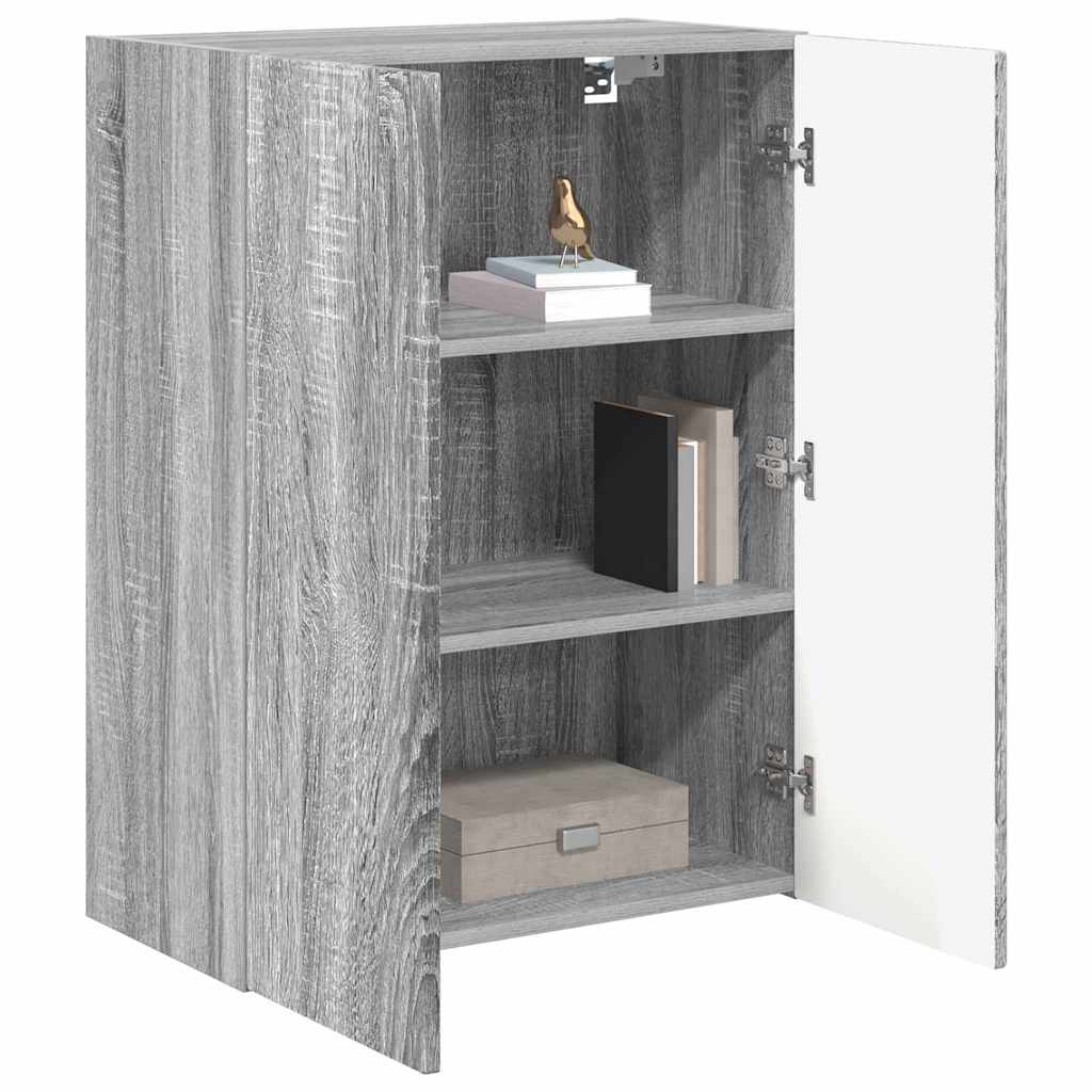 TV zidni ormar Siva Sonoma 59,5 x 31 x 80 cm Konstruirano drvo