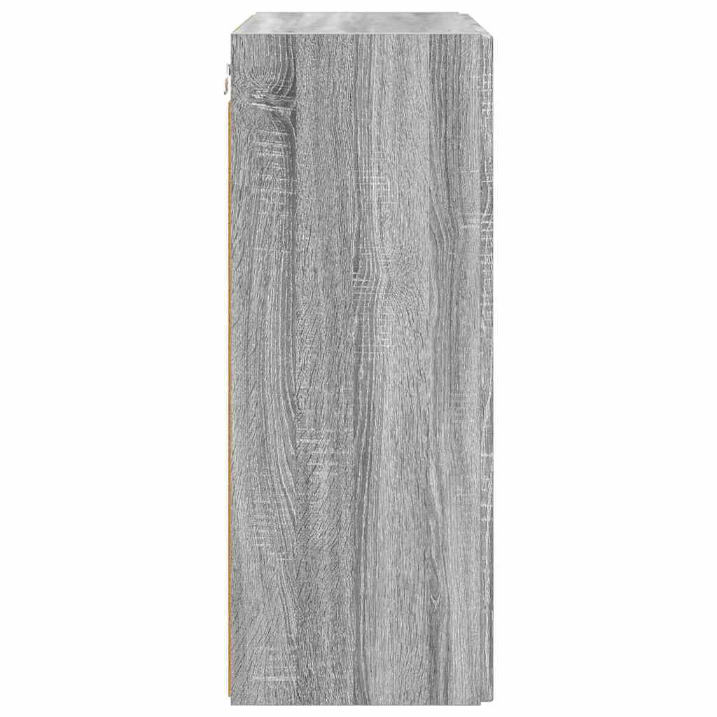 TV zidni ormar Siva Sonoma 59,5 x 31 x 80 cm Konstruirano drvo