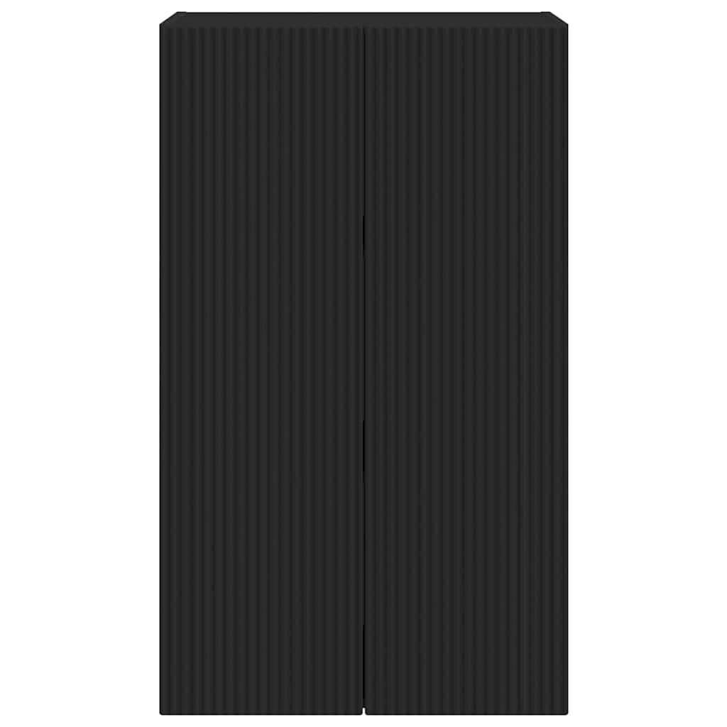 TV zidni ormar Zidne Crna 59,5 x 31 x 100 cm Konstruirano drvo
