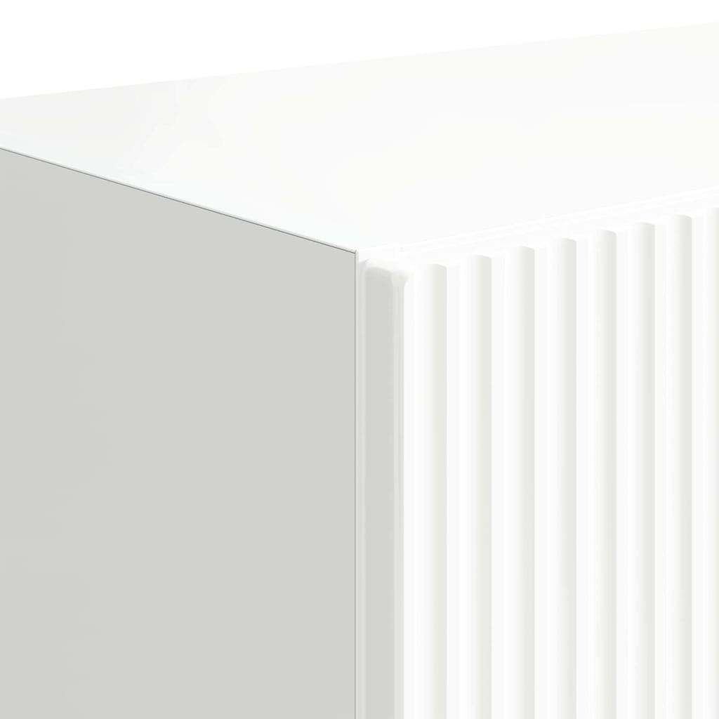 TV zidni ormar Zidne Visoki sjaj bijela 59,5 x 31 x 100 cm