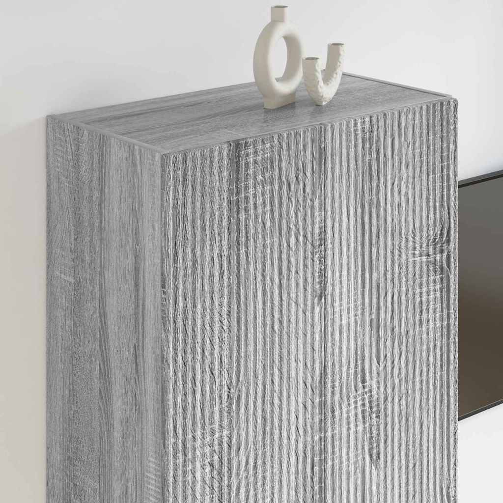 TV zidni ormar Siva Sonoma 59,5 x 31 x 100 cm Konstruirano drvo