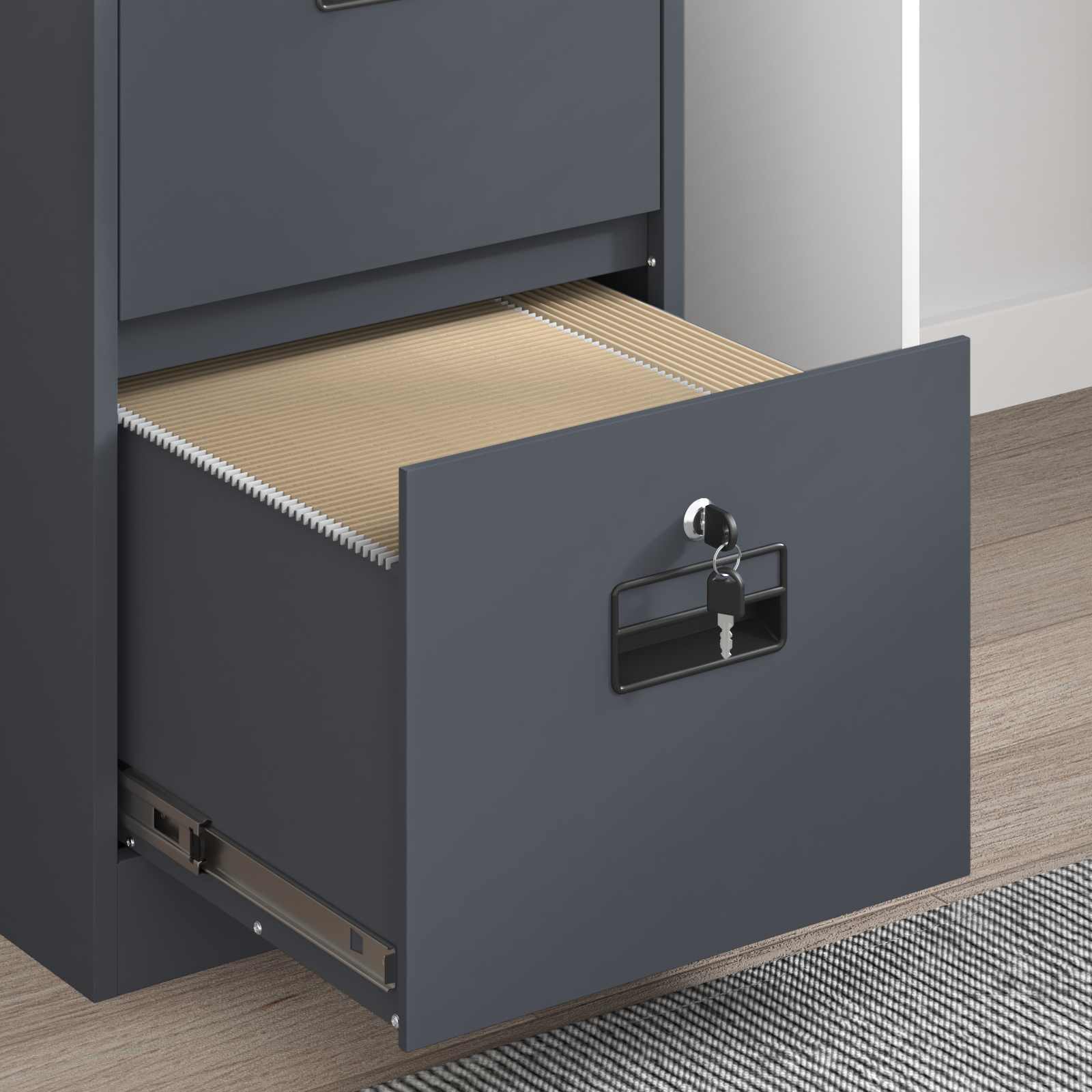 Kabinet za datoteke s ladicama Antracit 44 x 50 x 74,5 cm