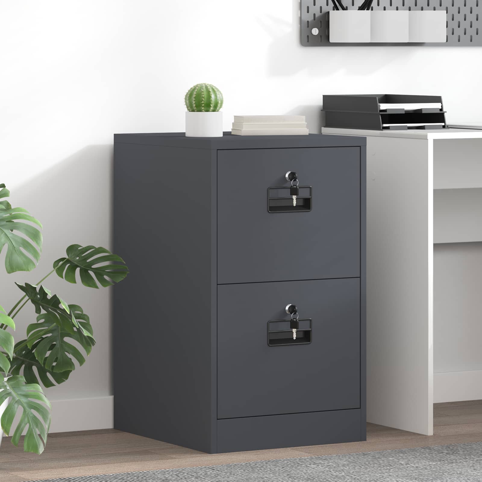 Kabinet za datoteke s ladicama Antracit 44 x 50 x 74,5 cm