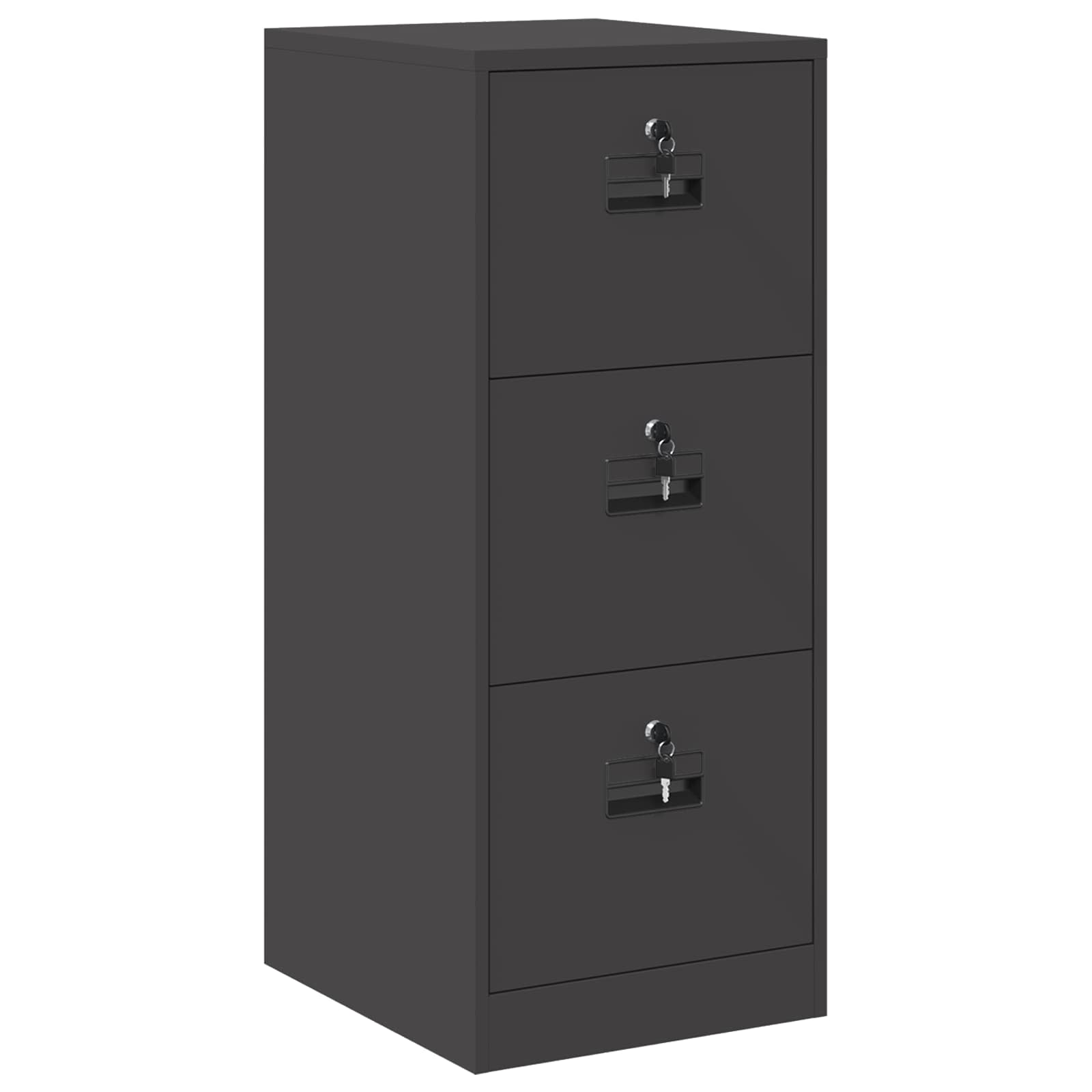 Kabinet za datoteke s ladicama Crna 44 x 50 x 106.5 cm