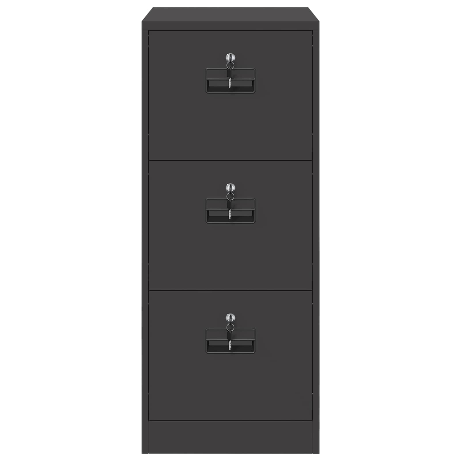 Kabinet za datoteke s ladicama Crna 44 x 50 x 106.5 cm