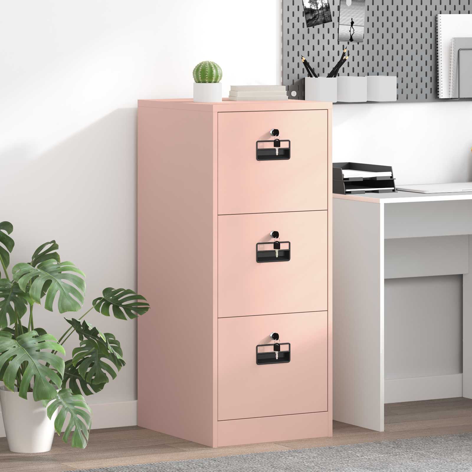 Kabinet za datoteke s ladicama Ružičasta 44 x 50 x 106.5 cm