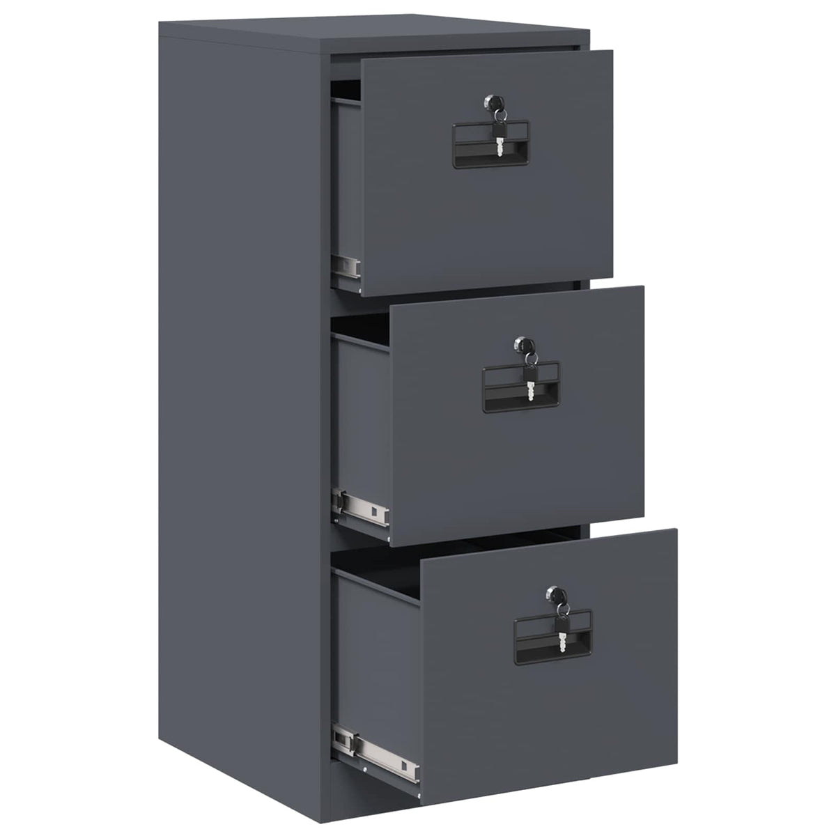 Kabinet za datoteke s ladicama Antracit 44 x 50 x 106.5 cm