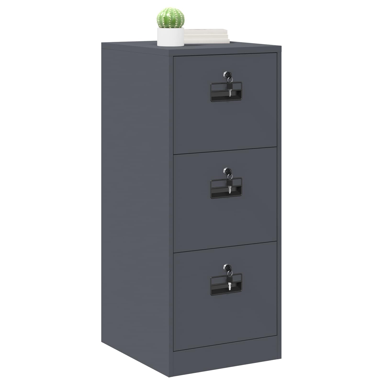 Kabinet za datoteke s ladicama Antracit 44 x 50 x 106.5 cm