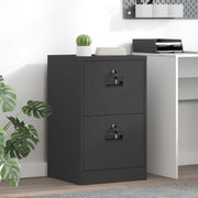 Kabinet za datoteke s ladicama Crna 45,5 x 42 x 74,5 cm