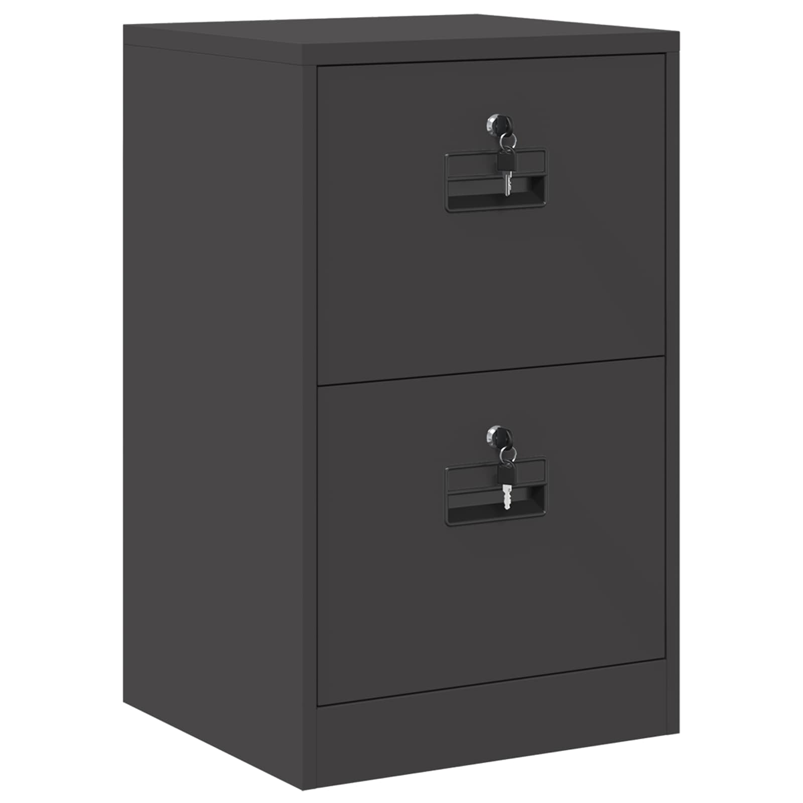 Kabinet za datoteke s ladicama Crna 45,5 x 42 x 74,5 cm