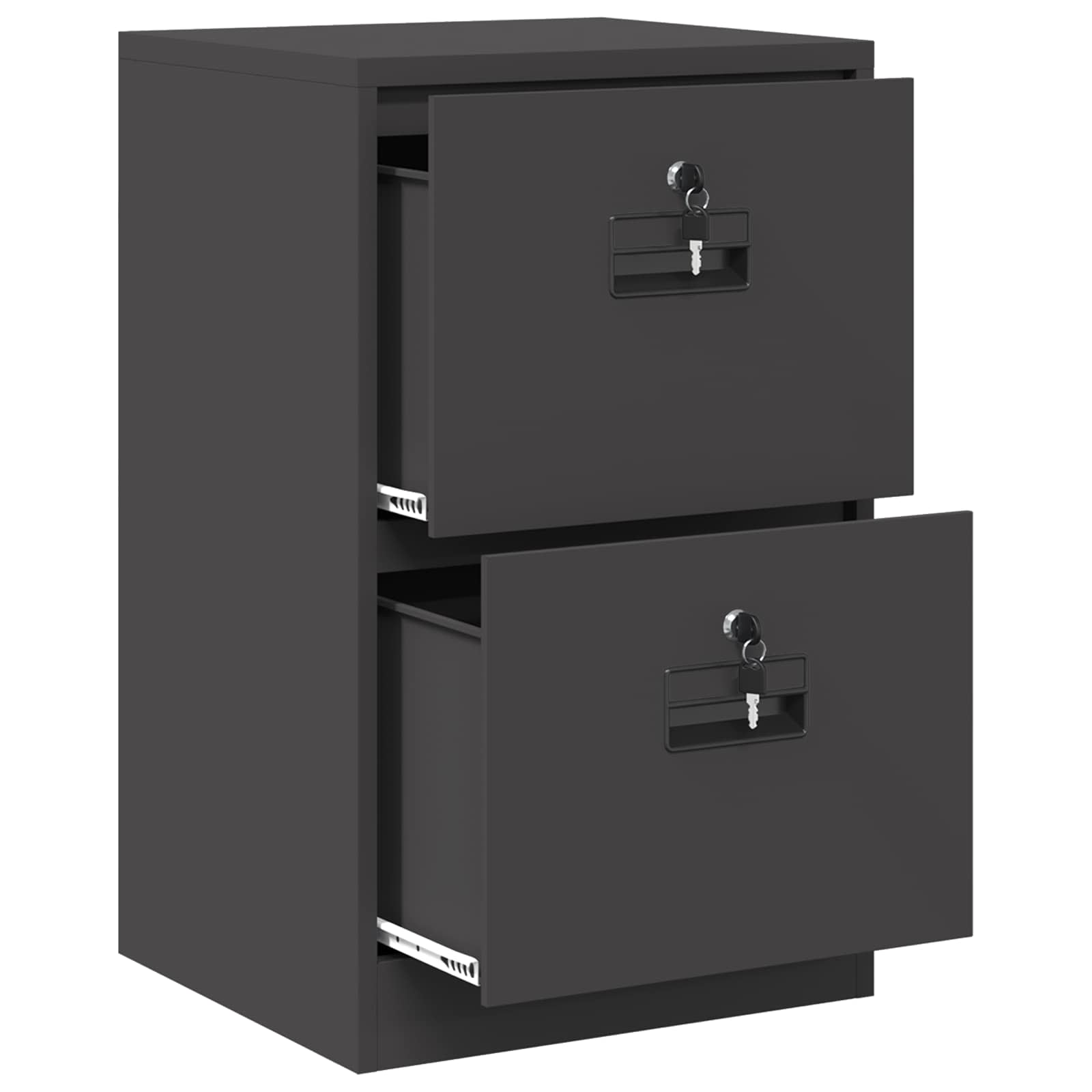 Kabinet za datoteke s ladicama Crna 45,5 x 42 x 74,5 cm