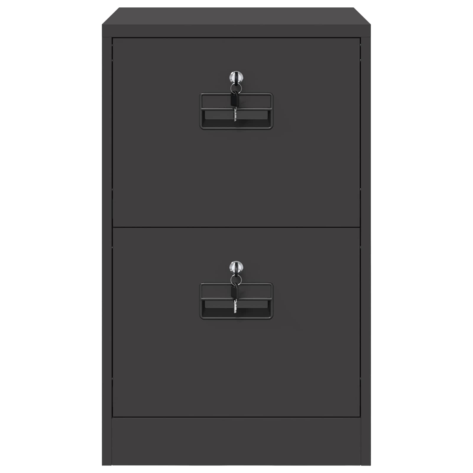 Kabinet za datoteke s ladicama Crna 45,5 x 42 x 74,5 cm