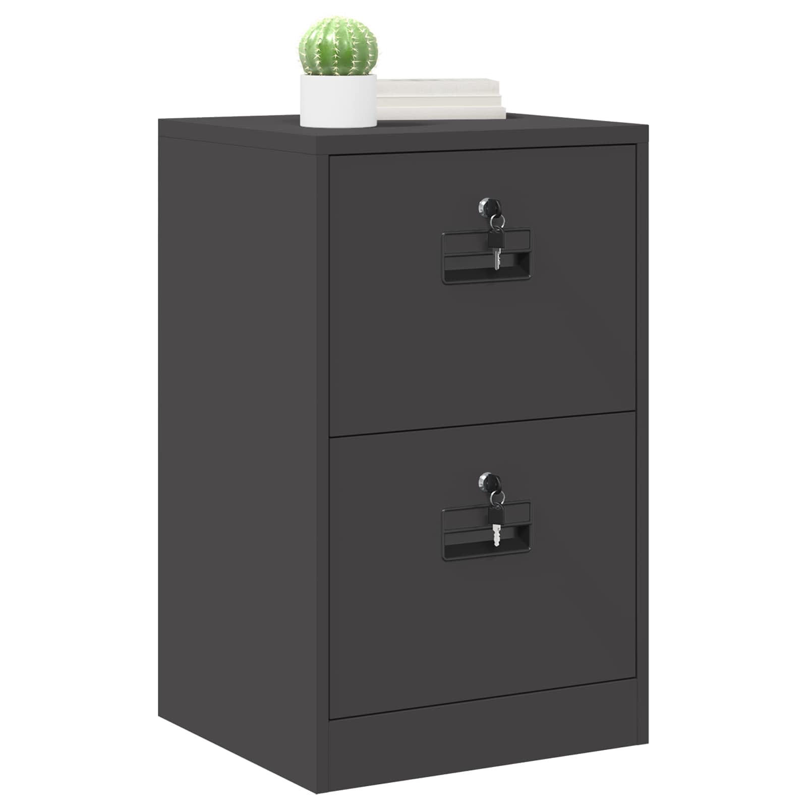 Kabinet za datoteke s ladicama Crna 45,5 x 42 x 74,5 cm