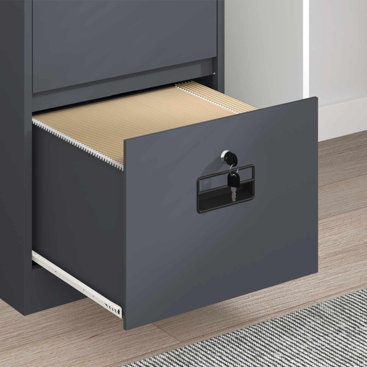 Kabinet za datoteke s ladicama Antracit 45,5 x 42 x 74,5 cm