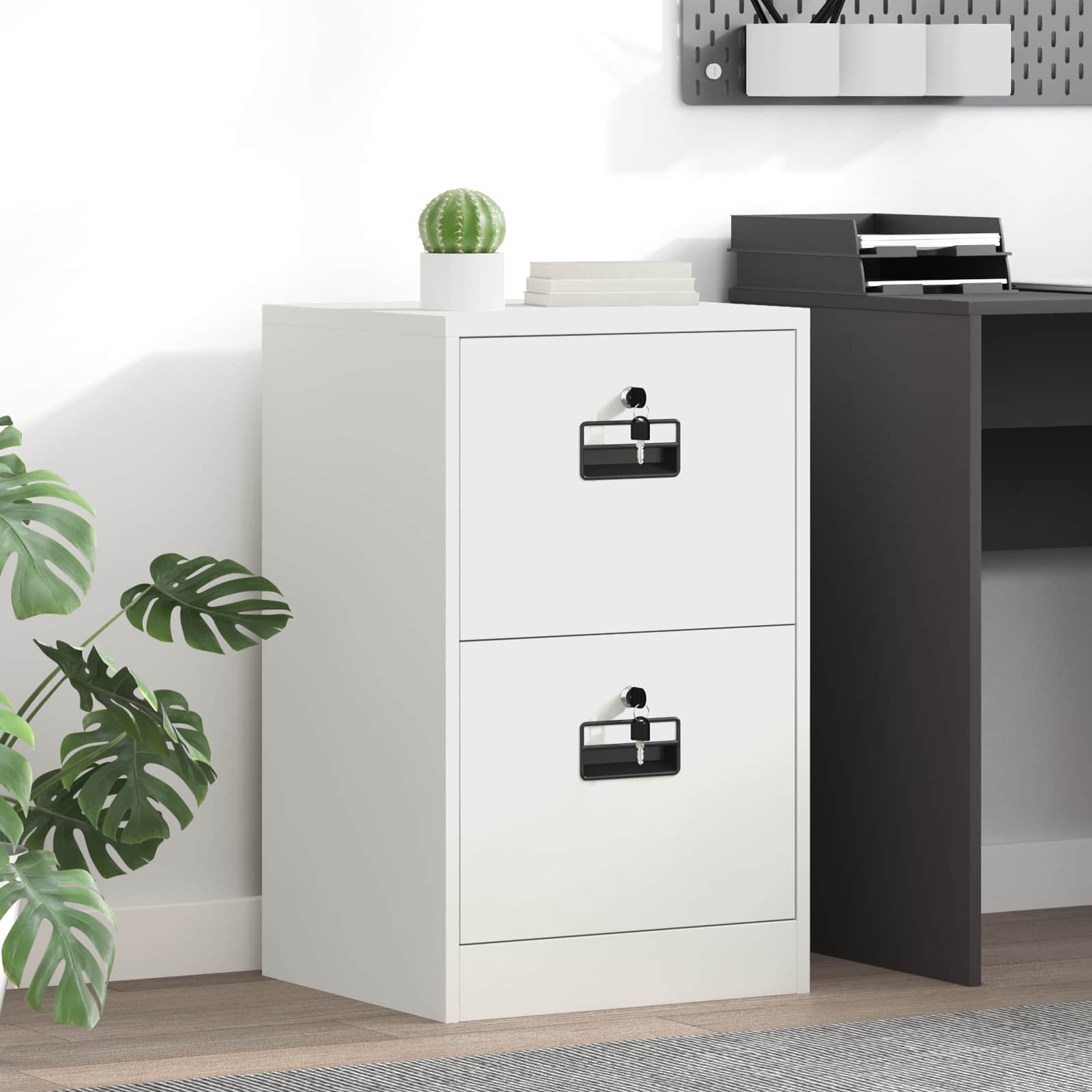 Kabinet za datoteke s ladicama Bijelo 45,5 x 42 x 74,5 cm