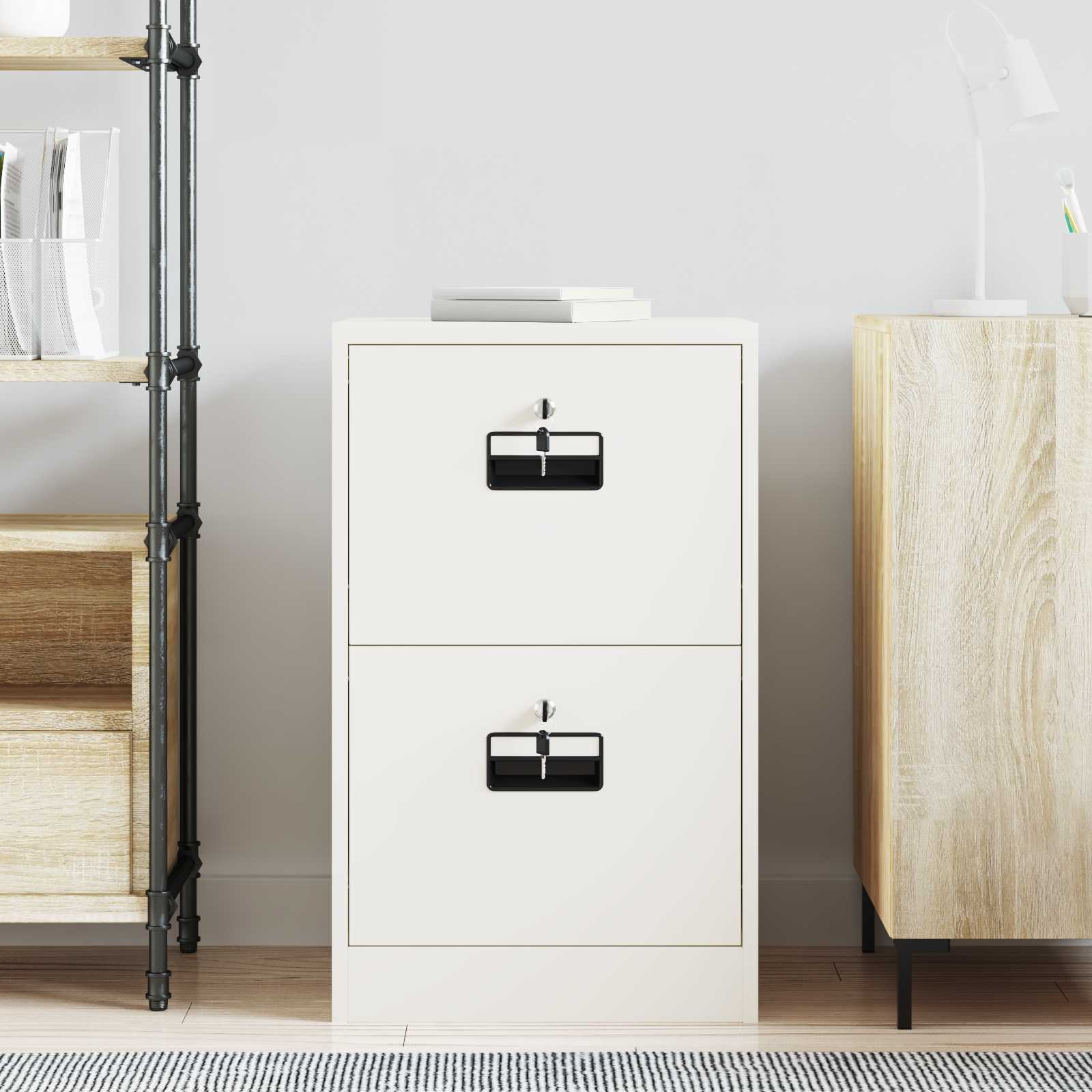Kabinet za datoteke s ladicama Bijelo 45,5 x 42 x 74,5 cm