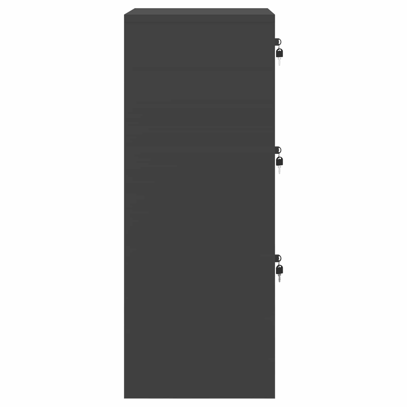Kabinet za datoteke s ladicama Crna 45,5 x 42 x 106,5 cm