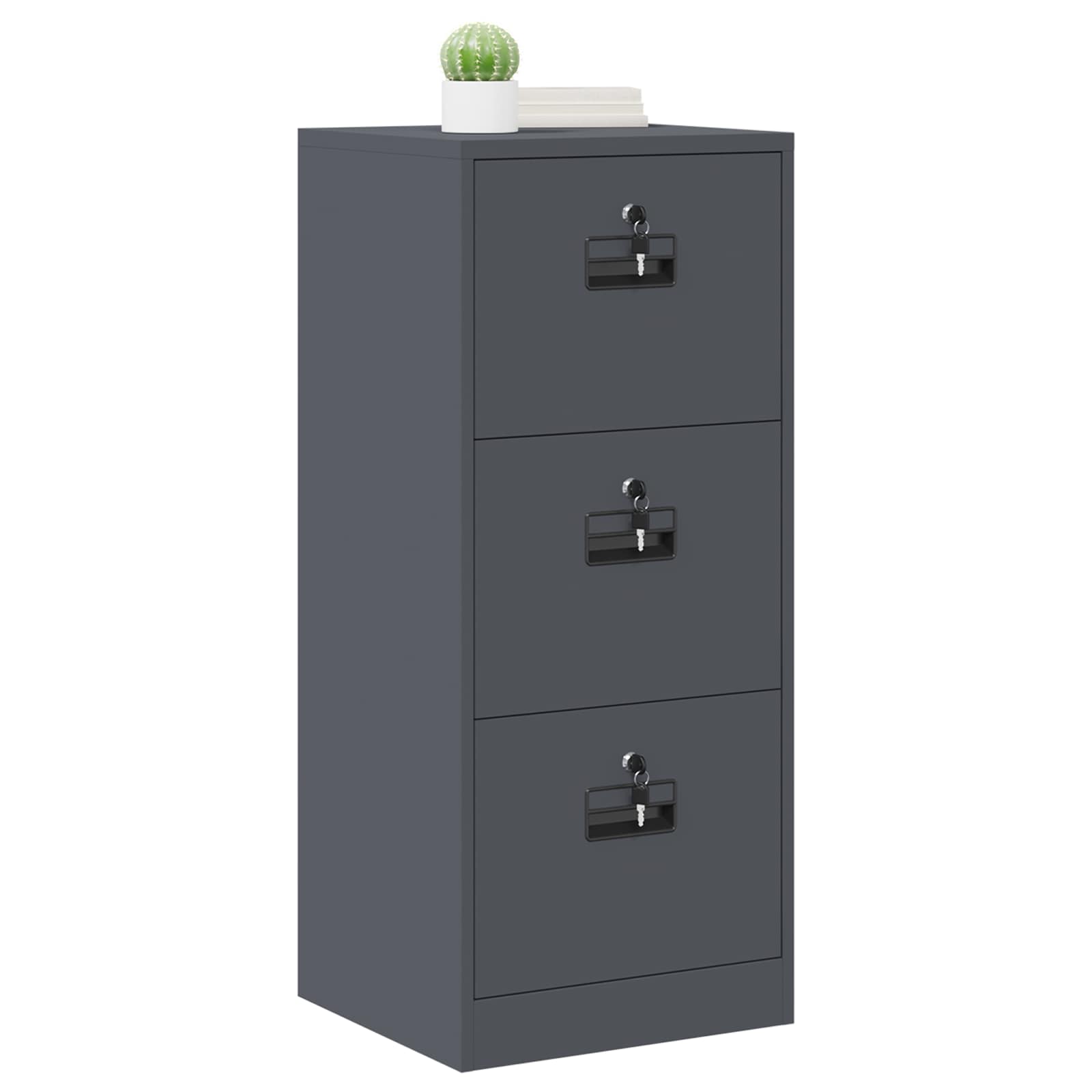 Kabinet za datoteke s ladicama Antracit 45,5 x 42 x 106,5 cm
