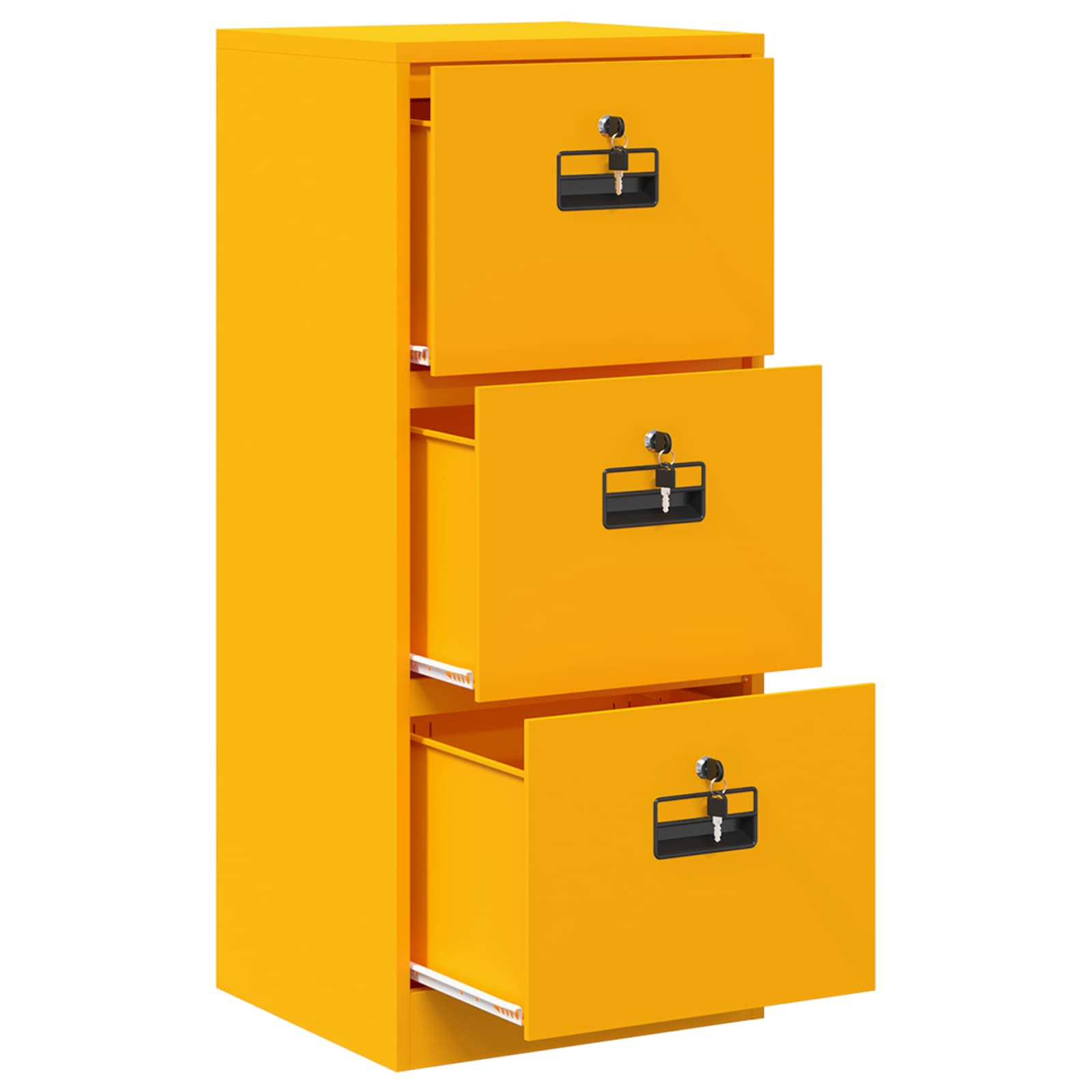 Kabinet za datoteke s ladicama Žuta 45,5 x 42 x 106,5 cm