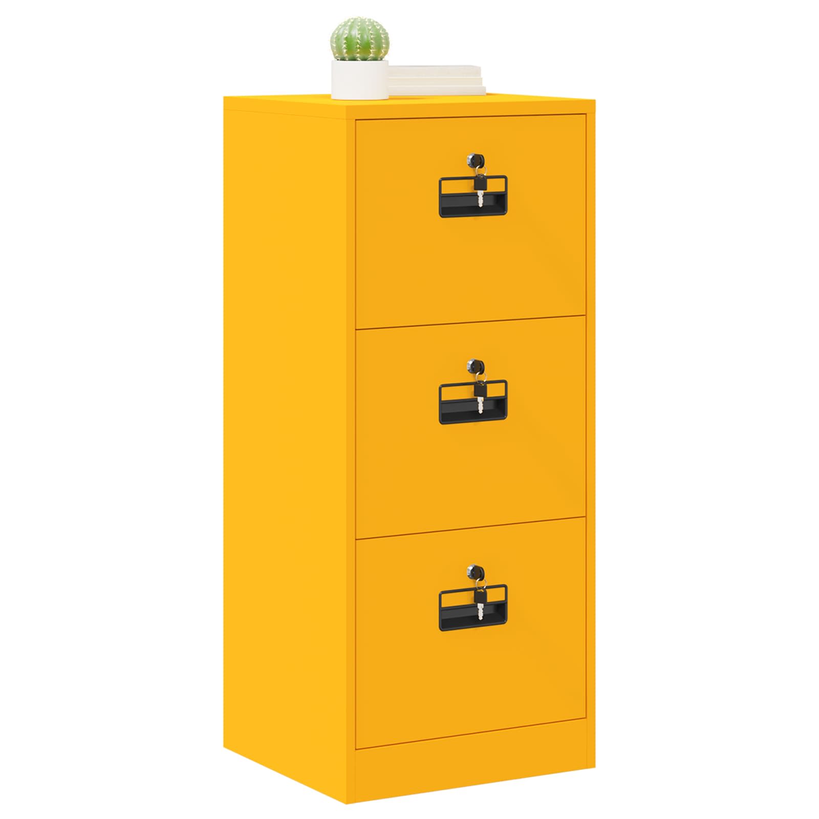 Kabinet za datoteke s ladicama Žuta 45,5 x 42 x 106,5 cm