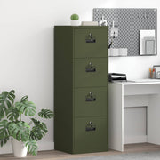 Kabinet za datoteke Maslinasto zelena 45,5 x 42 x 139 cm