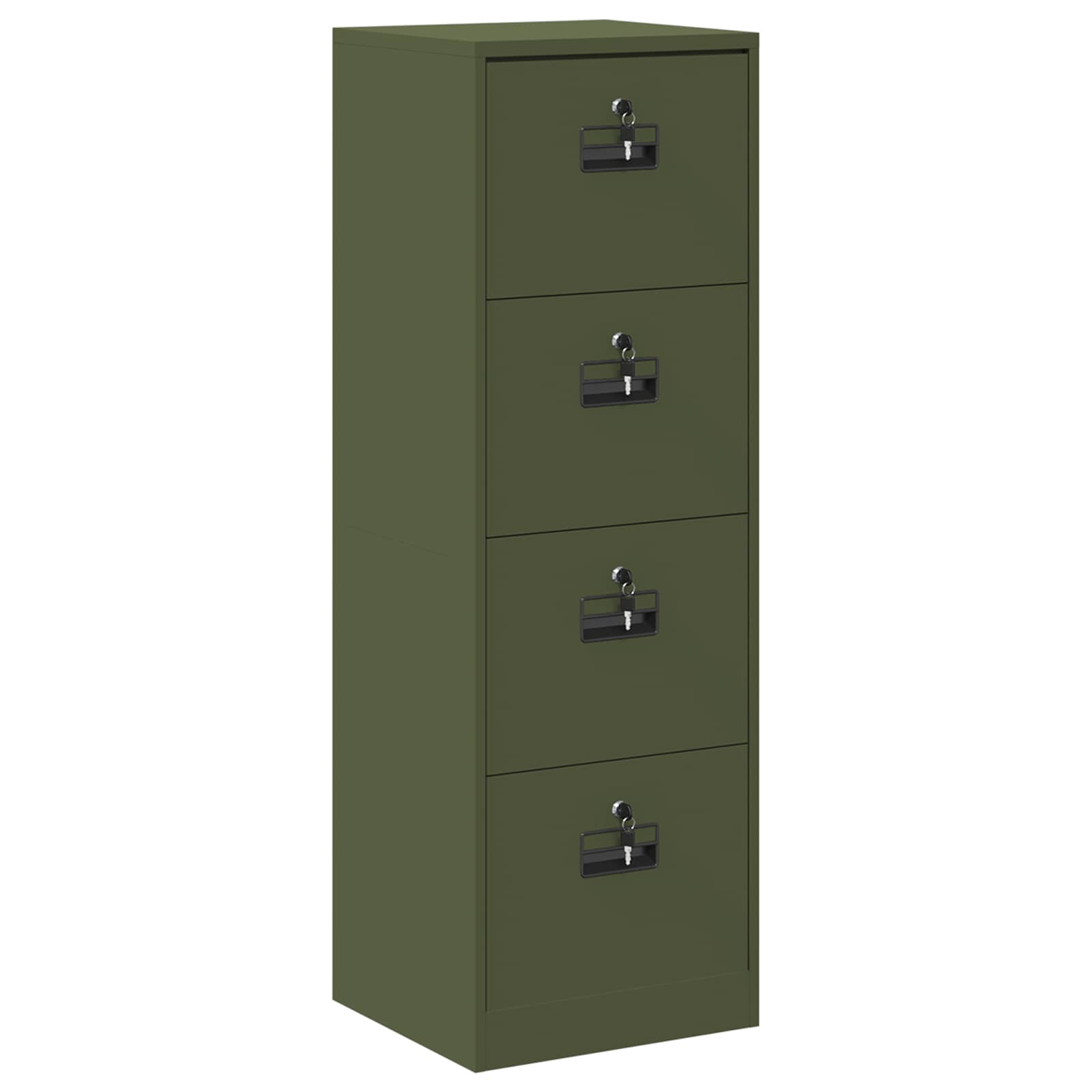 Kabinet za datoteke Maslinasto zelena 45,5 x 42 x 139 cm