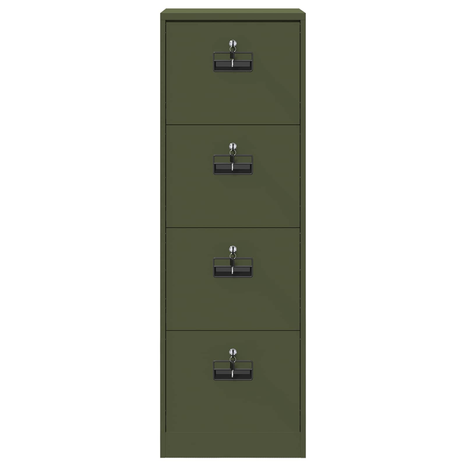 Kabinet za datoteke Maslinasto zelena 45,5 x 42 x 139 cm