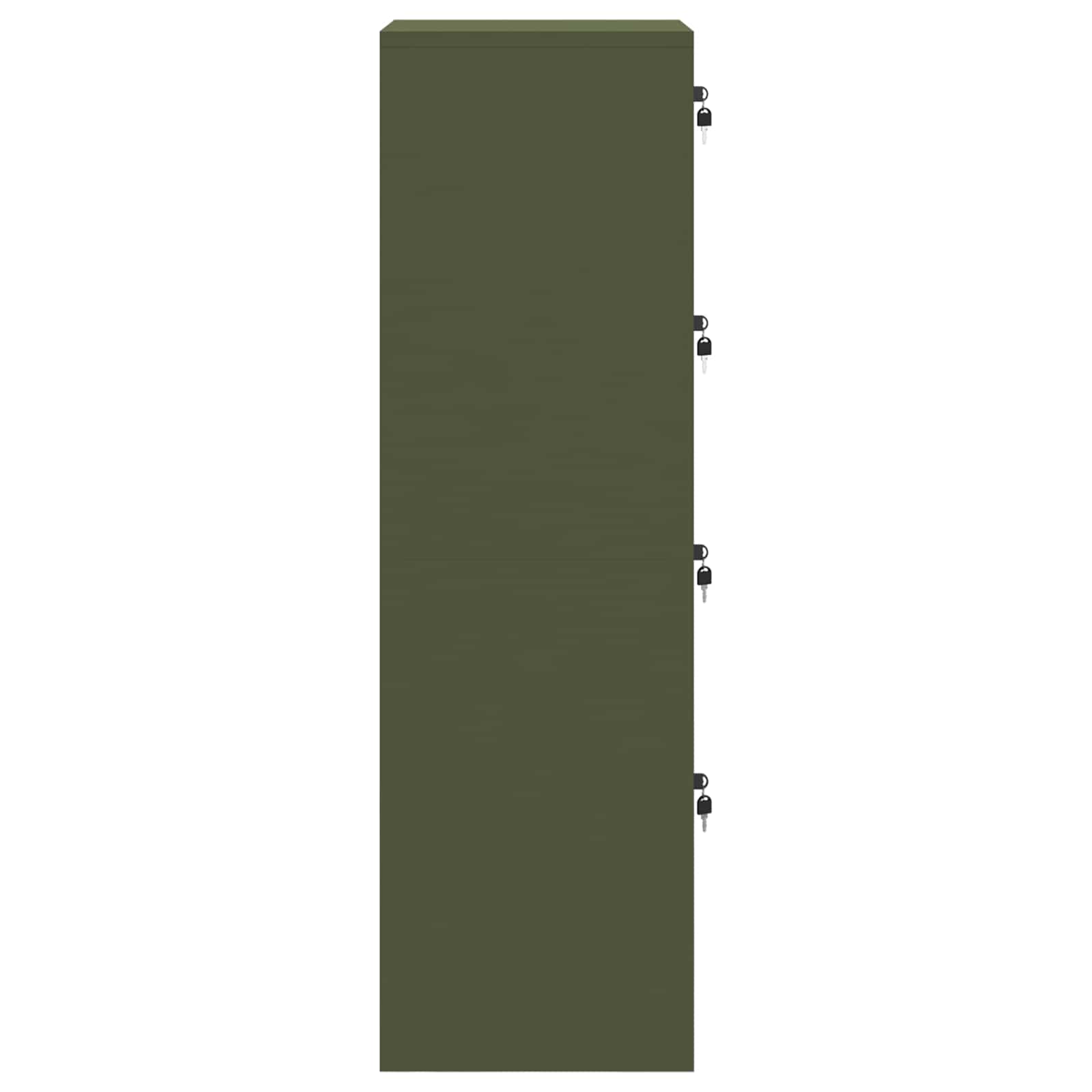 Kabinet za datoteke Maslinasto zelena 45,5 x 42 x 139 cm