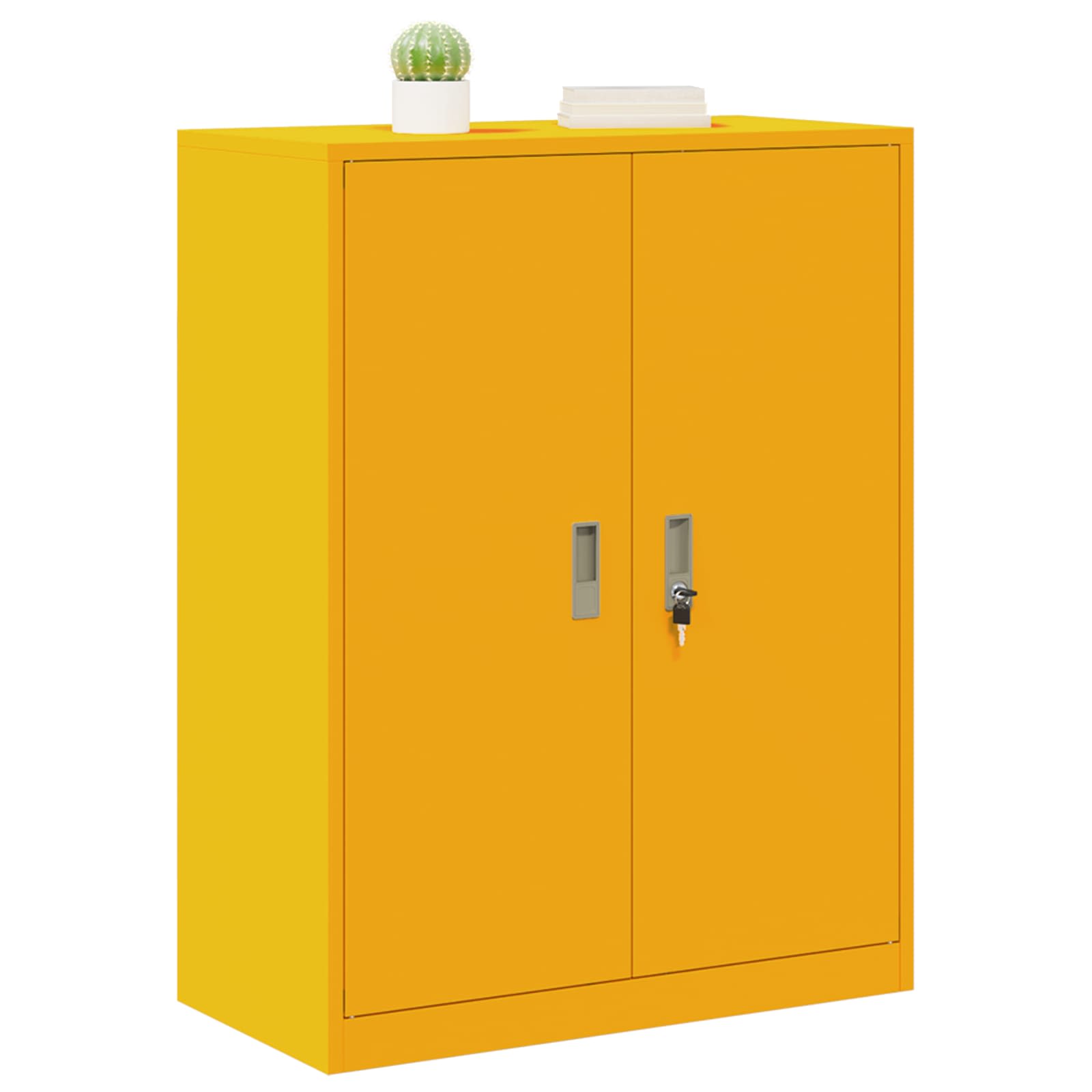 Ormarić za pohranu Žuta 80 x 40 x 105 cm Čelik