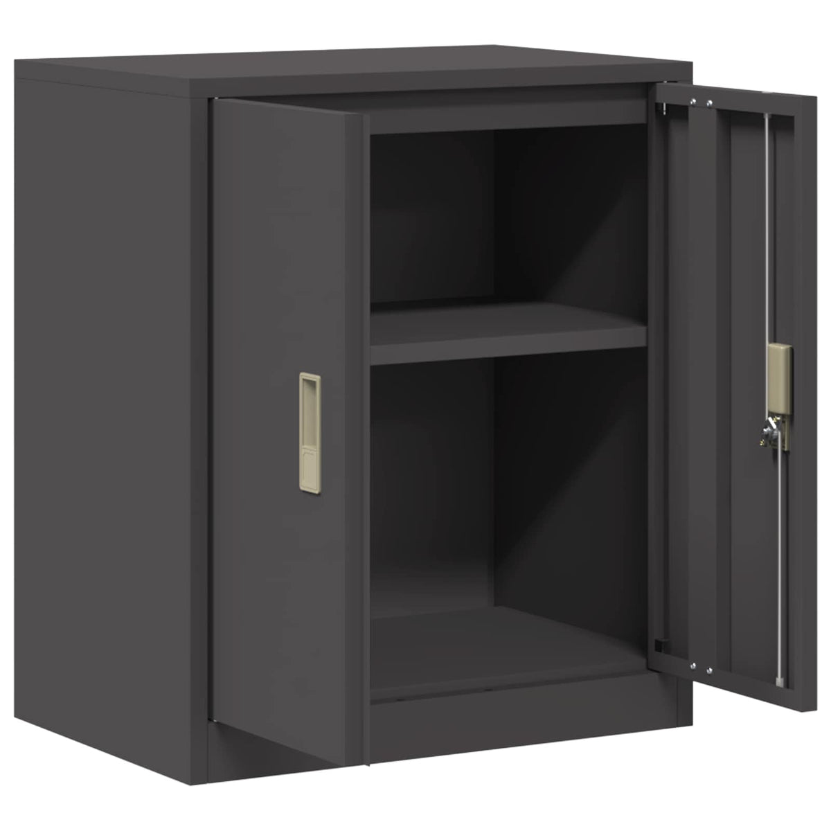 Ormarić za pohranu Crna 60 x 40 x 70 cm Čelik