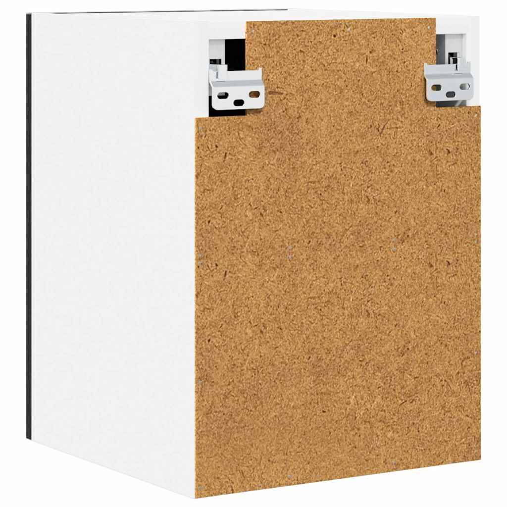 Viseći ormarić 2 pcs Crni hrast i bijela 30 x 31 x 40 cm