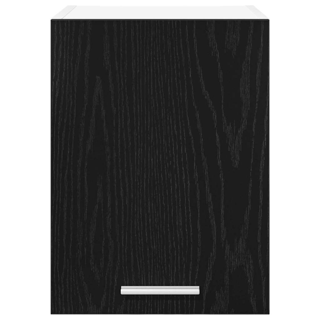 Viseći ormarić 2 pcs Crni hrast i bijela 30 x 31 x 40 cm
