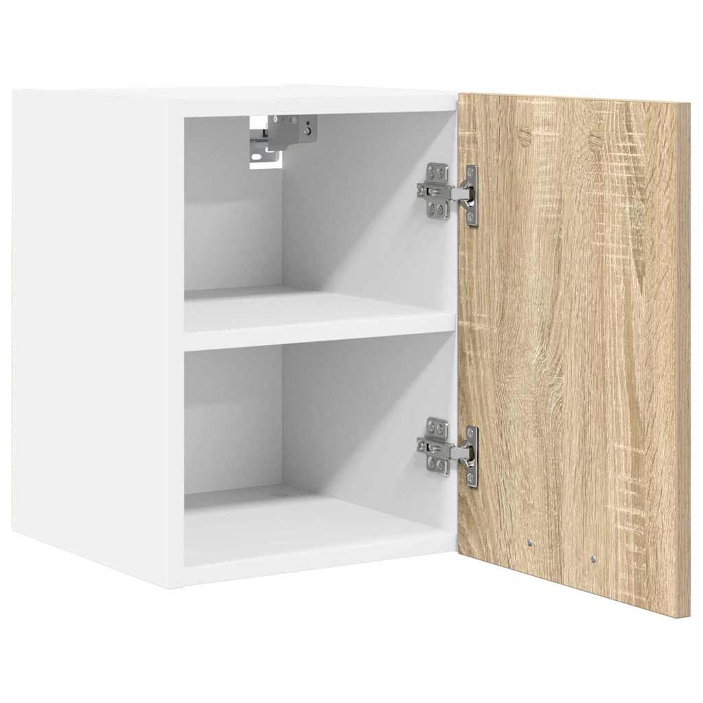 Viseći ormarić Riga 2 pcs Sonoma hrast i bijela 30 x 31 x 40 cm