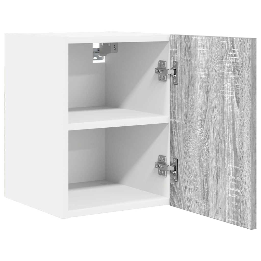 Viseći ormarić 2 pcs Siva Sonoma i bijela 30 x 31 x 40 cm