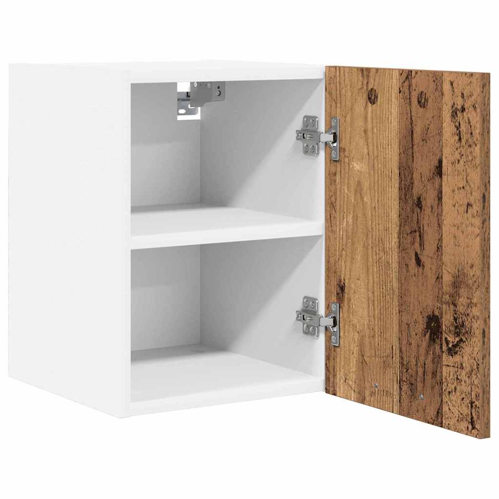 Viseći ormarić 2 pcs Stari drvo i bijela 30 x 31 x 40 cm