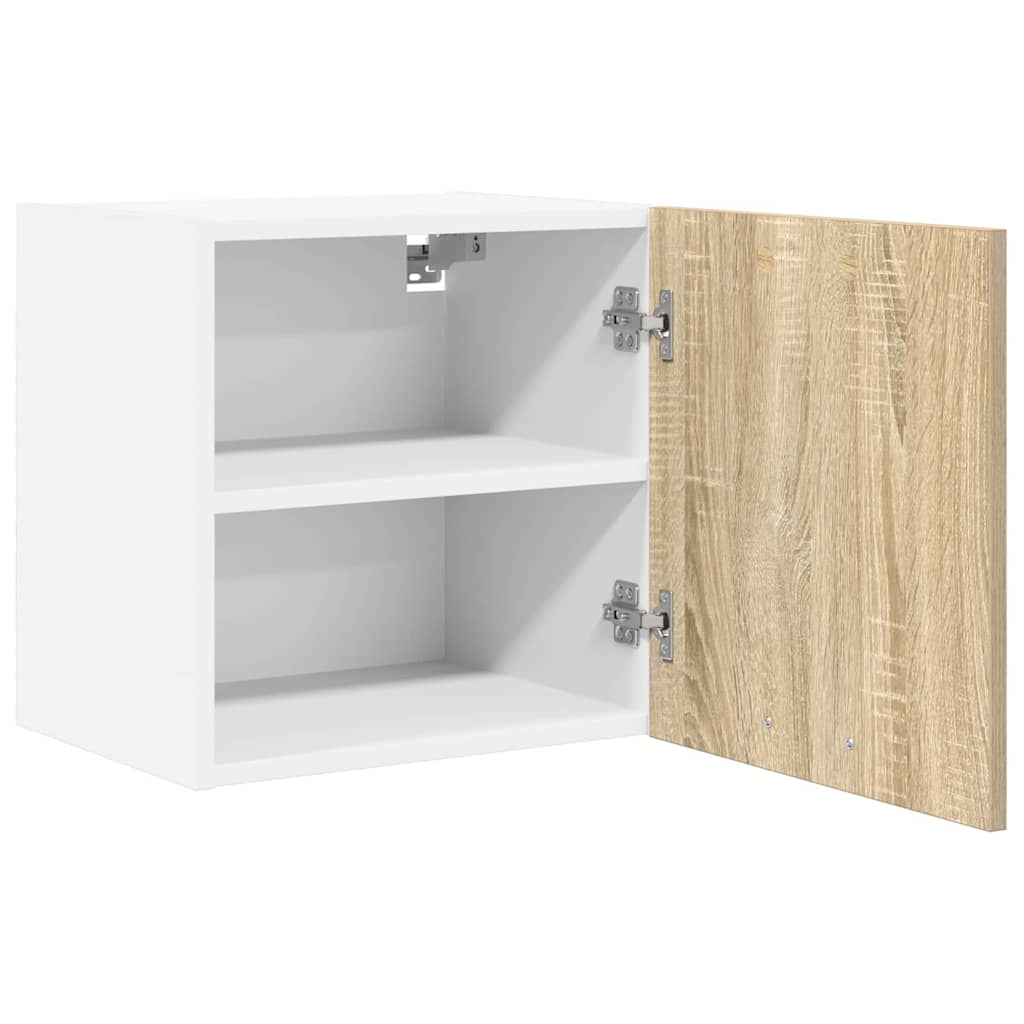 Viseći ormarić Riga 2 pcs Sonoma hrast i bijela 40 x 31 x 40 cm