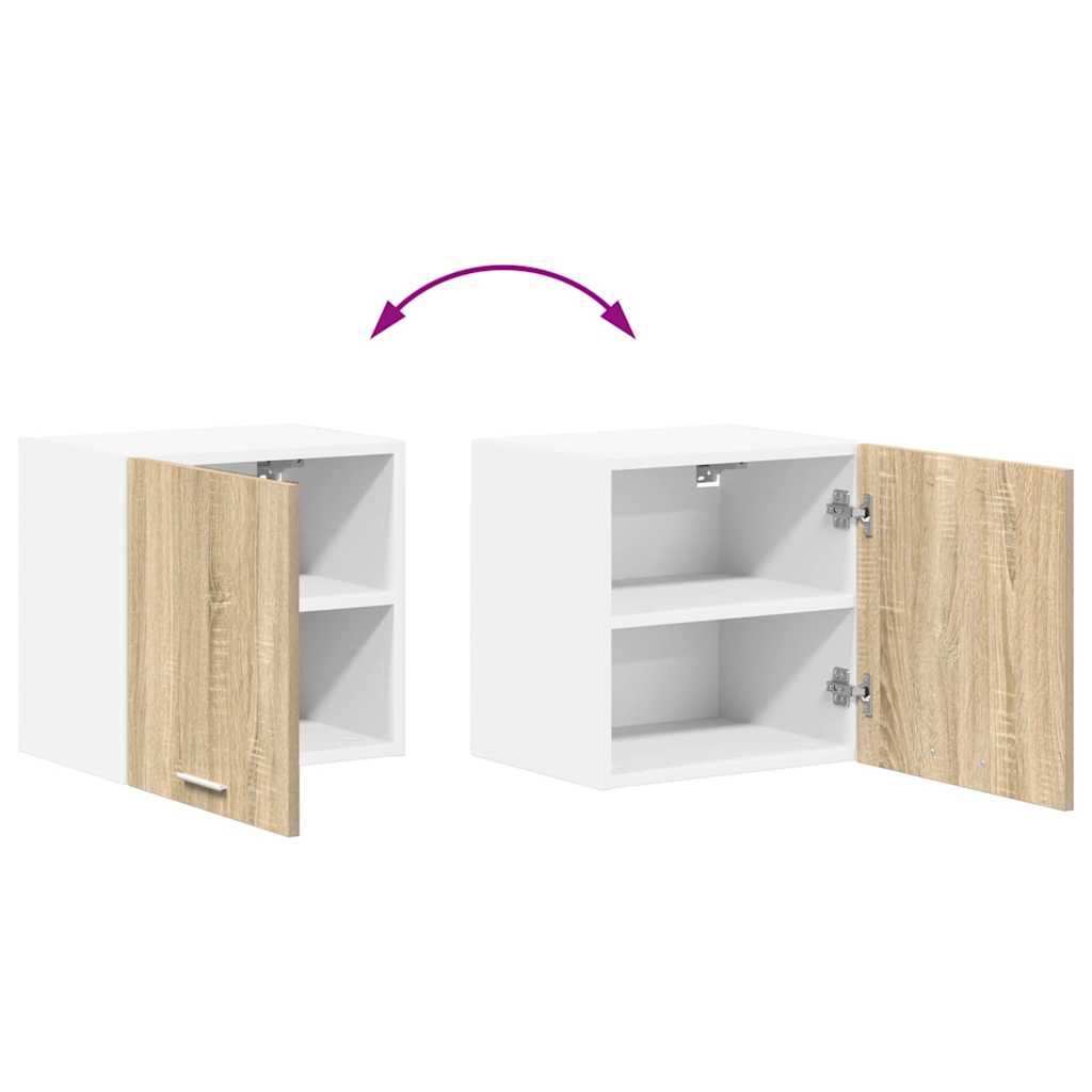 Viseći ormarić Riga 2 pcs Sonoma hrast i bijela 40 x 31 x 40 cm